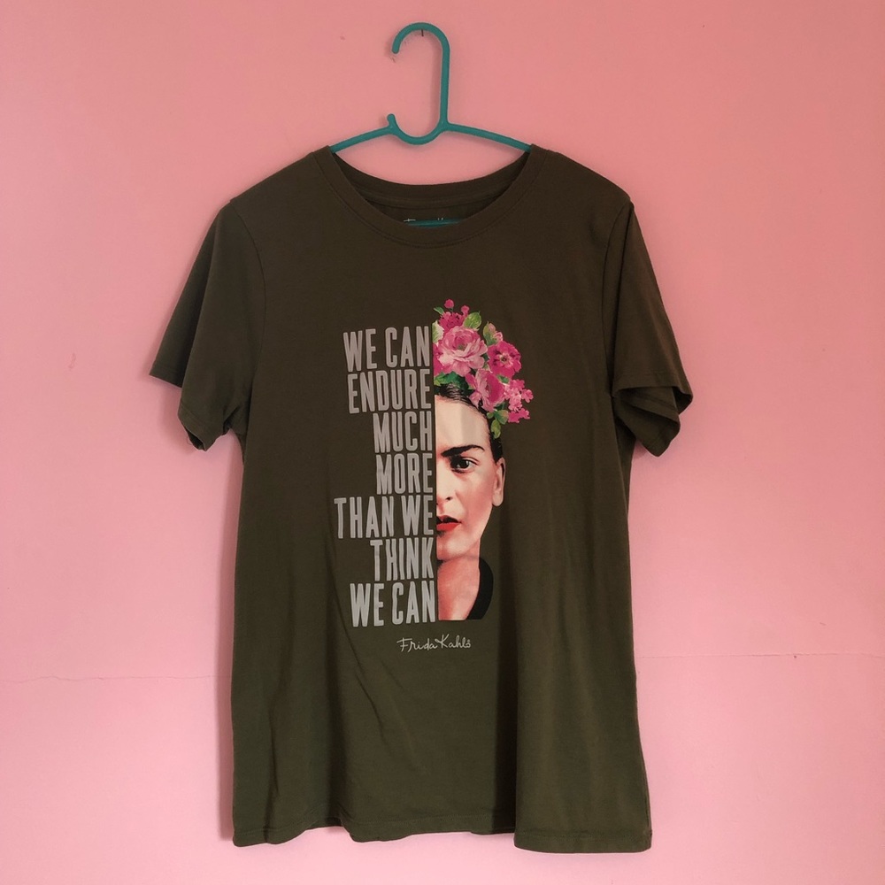 Large Frida Kahlo Quote Top by Issac Morris Unlimited Art Shirt